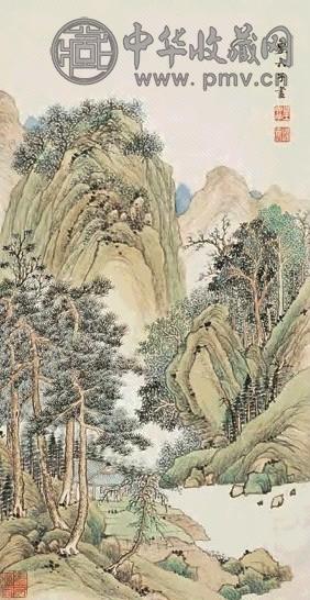 永瑢 山水 立轴 设色纸本