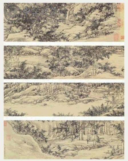 清 董邦达 千竿竹雨 卷