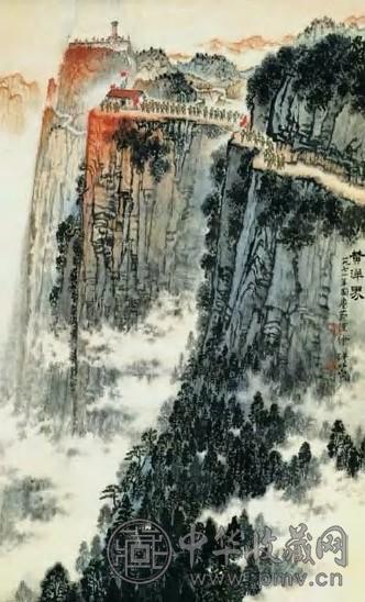 钱松嵒 近代 黄洋界 镜心