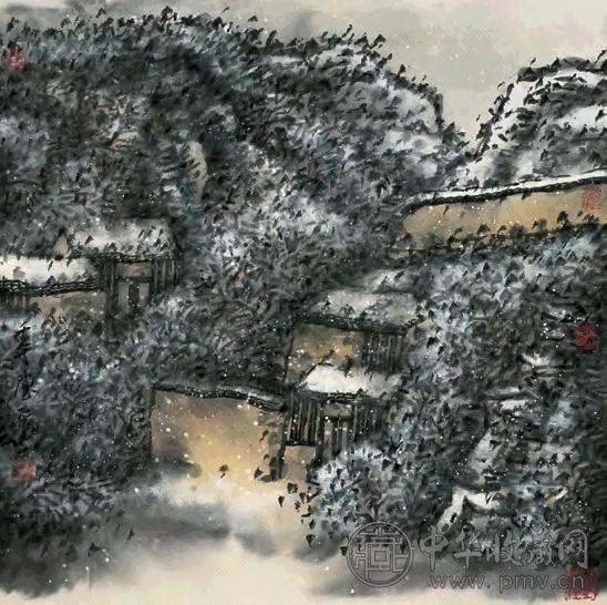 陈平 2002年作 山水 镜心 设色纸本