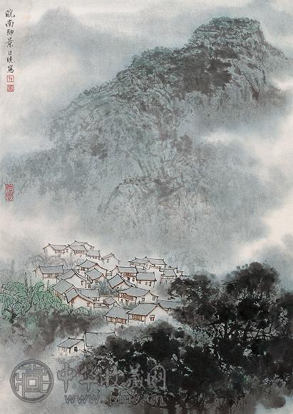 孙日晓 皖南即景 镜心 设色纸本