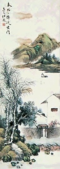 任预 春帆 立轴 纸本