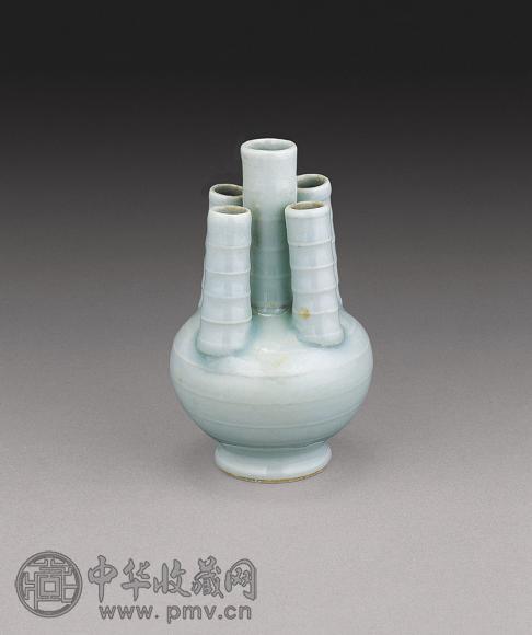 清光绪 影青五孔瓶