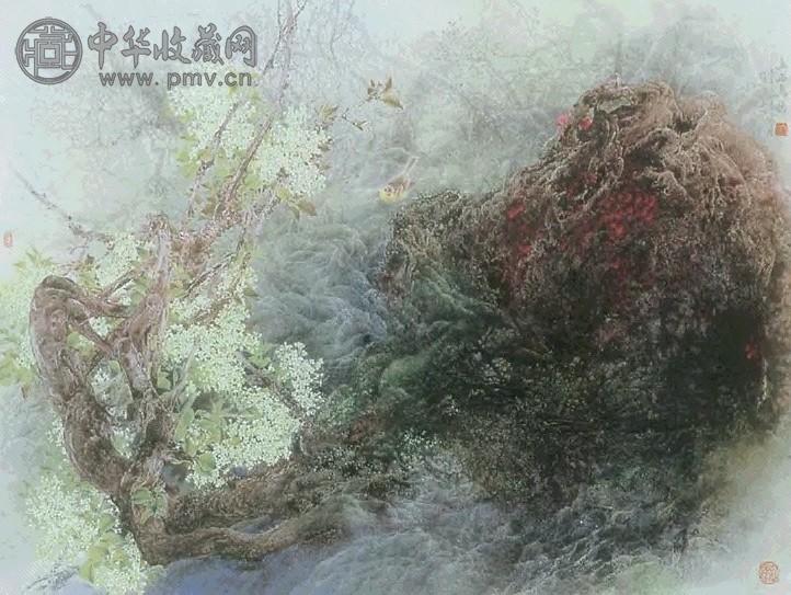 当代 冯霖章 山幽乌韵 镜心