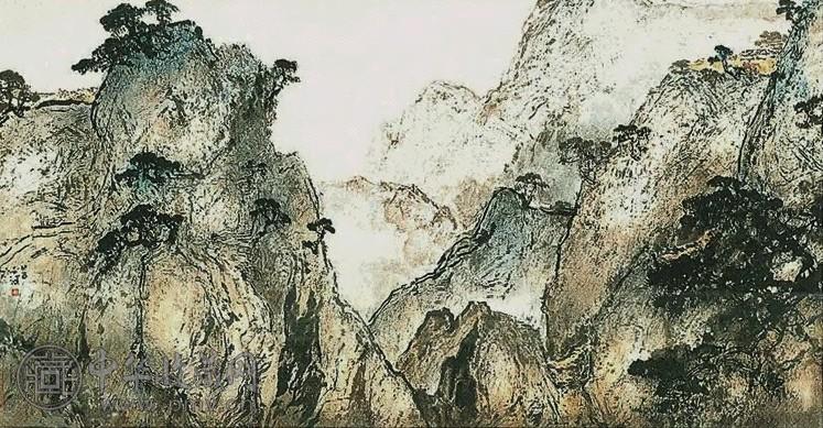 杨善深 1993年作 深岭古道 镜心 设色纸本