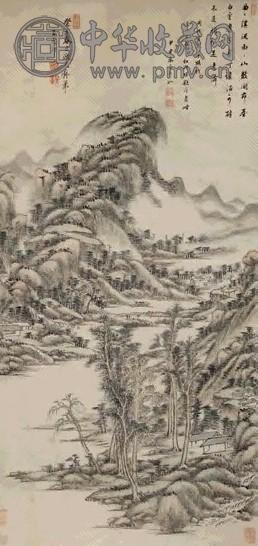 王原祁1703年作仿黄公望山水立轴设色纸本收藏资讯|艺术家|书画家|书画
