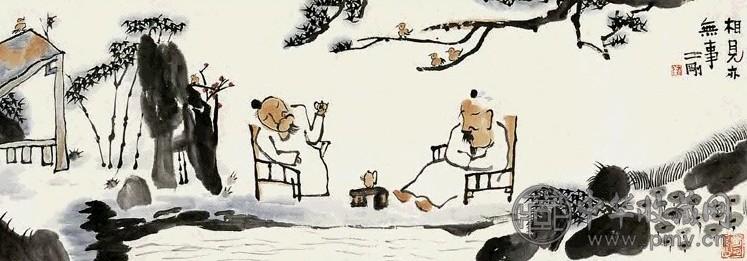 刘二刚 相见亦无事 镜心 设色纸本