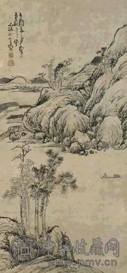 清 高翔 舟山隐居 轴