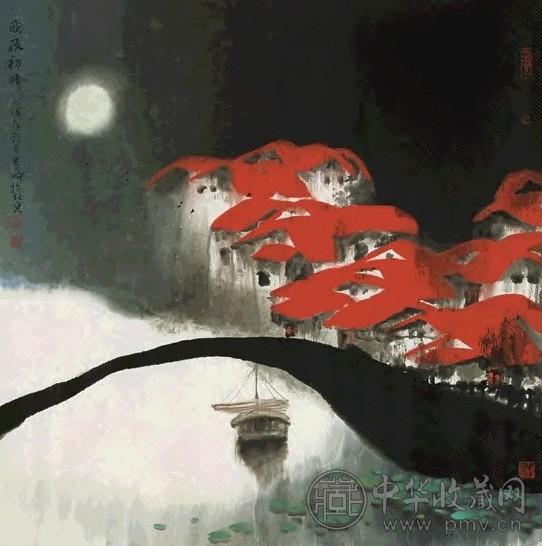 赵青仲 1998年作 雨夜初晴 镜心 设色纸本