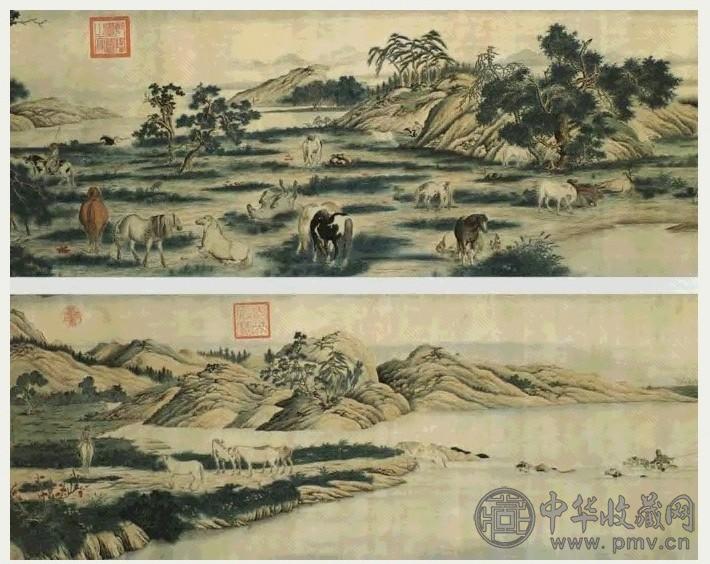 清 百骏图 卷