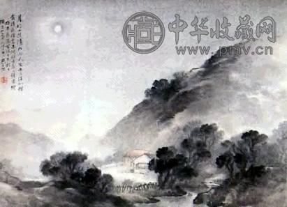 吴石仙 山水 立轴 设色纸本
