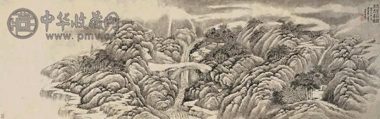戴熙 1848年作 雨来亭图 镜心 水墨纸本
