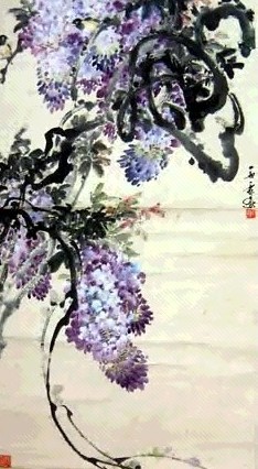 田雨霖 花鸟 立轴 设色纸本