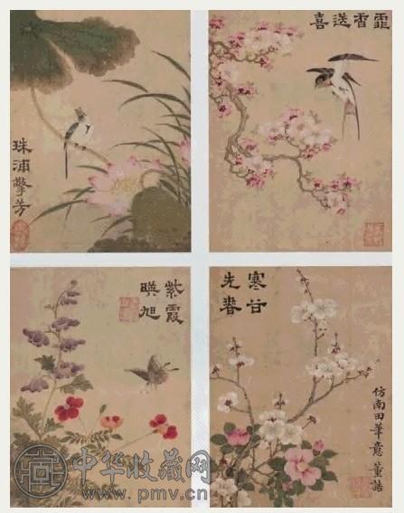 清 董诰 花鸟