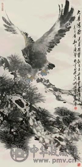 陈兆康 大展鸿图 镜心 设色纸本