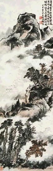 胡佩衡 山水 立轴 设色纸本