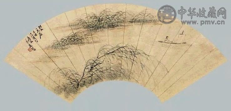 程廷鹭 山水 扇面 纸本