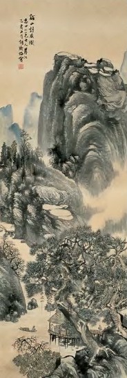 胡铁梅 1875年 山水 立轴