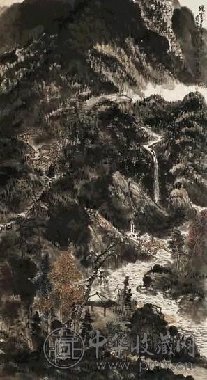 崔如琢 2004年作 秋宵月色胜春宵 设色纸本