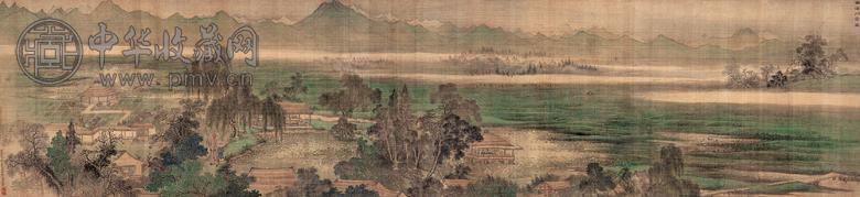 禹之鼎 康熙四十年(1701年)作 西溪草堂图 手卷 设色绢本