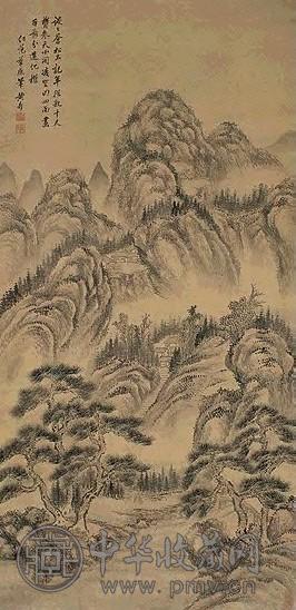 清 黄鼎 仿范宽笔意 轴