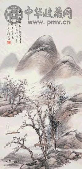 杨伯润 山水 立轴 设色纸本