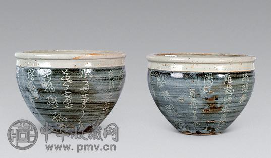 青花小缸(1对)