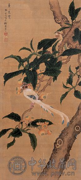 田世光 花鸟 镜心 绢本