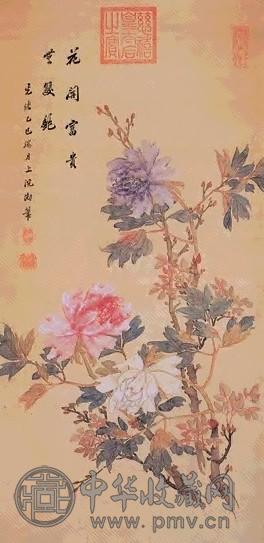 清 牡丹花(镜框)