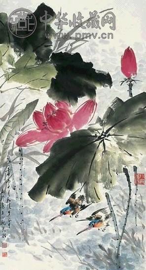 吴谷生 花鸟 立轴 纸本