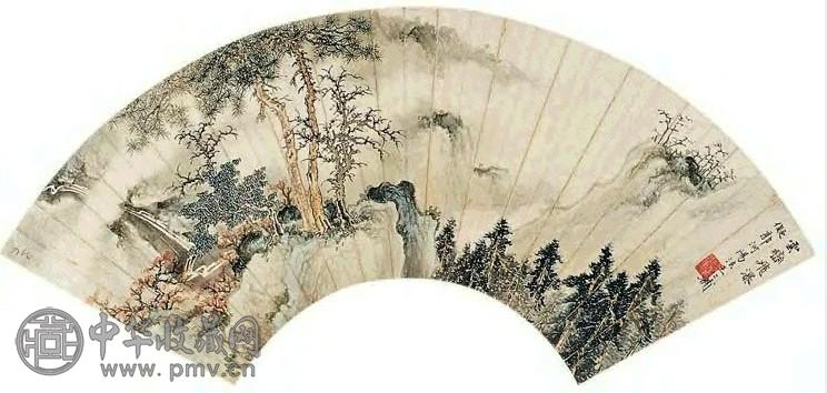 王仁辅 山水 扇面