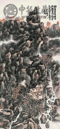 龙瑞 癸未(2003年)作 山水 镜心 设色纸本
