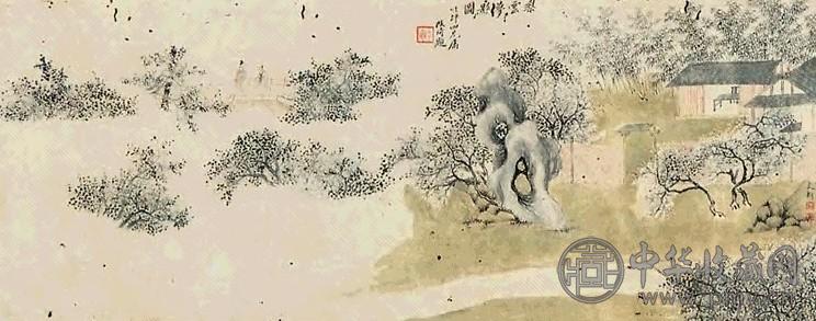 文辀 山水 手卷 纸本