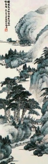 施翀鹏 山水 立轴 纸本