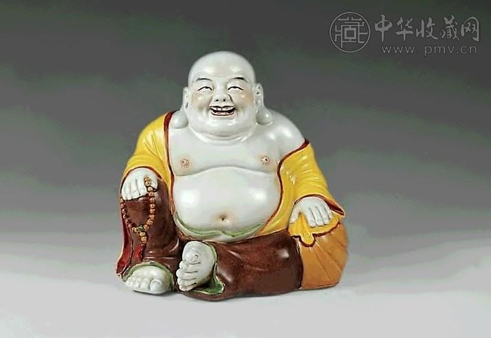 民国 粉彩弥勒