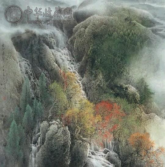 冯一鸣 2004年作 幽谷泉声 镜心 设色纸本