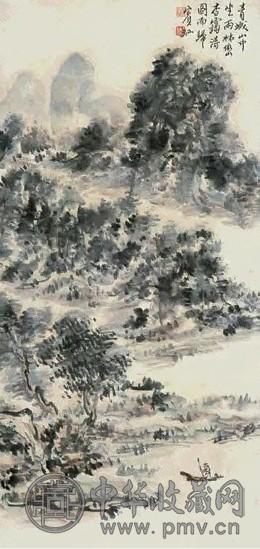 黄宾虹 山水 镜心 纸本