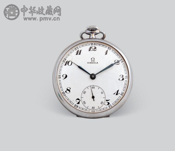 约1949年 OMEGA 钢壳开面怀表