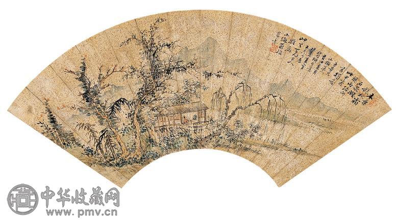 翁小海 癸未(1823年)作 山水 镜心 设色纸本