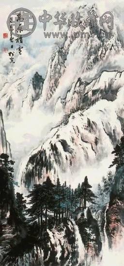 溥松窗 山水 立轴 纸本