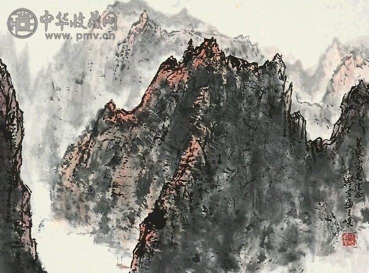 张登堂 山水 立轴 纸本