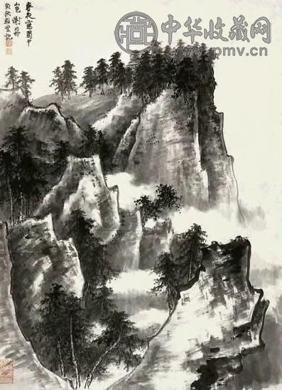 谢稚柳 蜀中山色图 轴