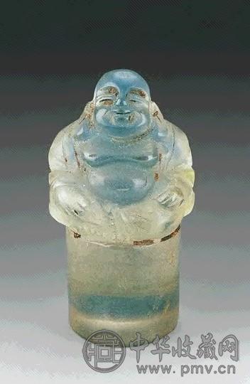 清 水晶雕弥勒章料