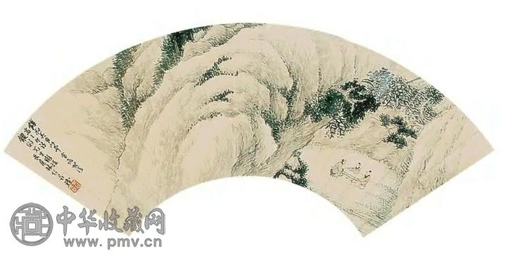 林琴南 山水人物 扇面 纸本