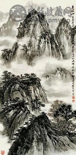 陈大章 青城山 轴