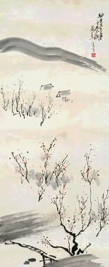 林风眠 1933年作 江南即景 立轴 设色纸本