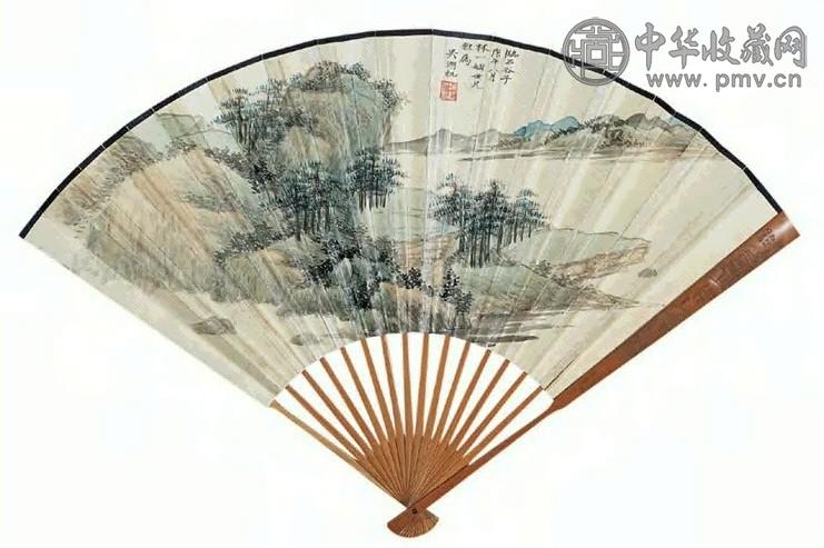 近现代 吴湖帆 山水 扇面
