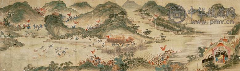 出征图 立轴 绢本