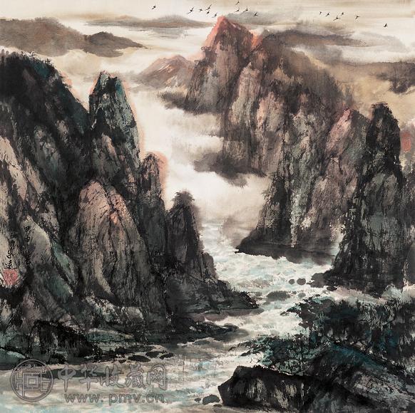 郜宗远 2005年作 山水 镜心 设色纸本