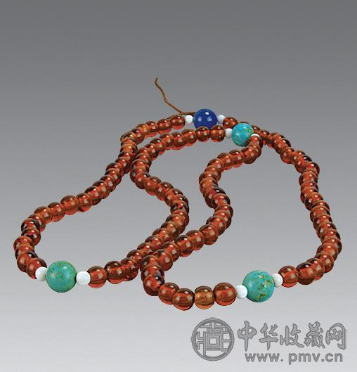 民国琥珀料朝珠收藏资讯|艺术家|书画家|书画名人|书法家-中华收藏网